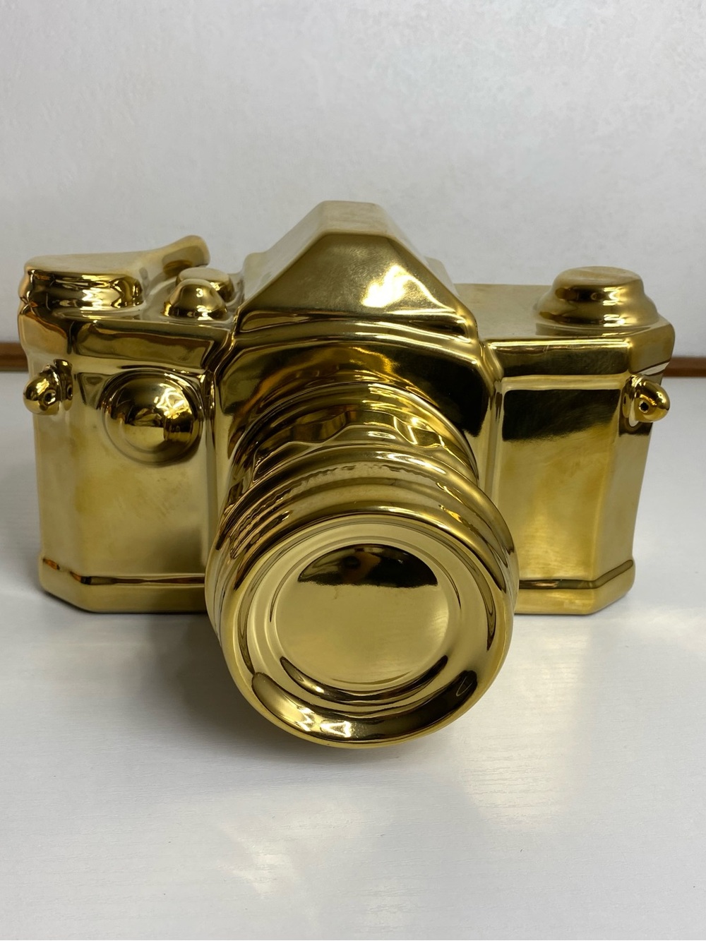 Ceramic Gold Camera Statues Decorative Figurines Home Decor Tabletop